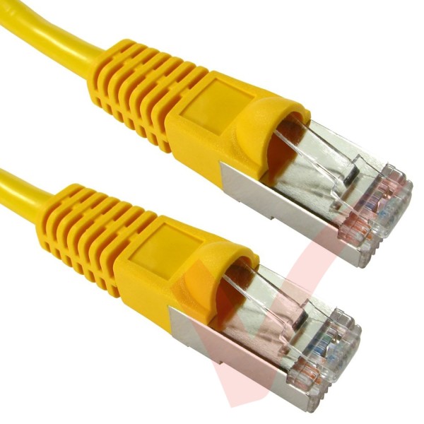 Cat5e Patch Cables Enhanced RJ45 F/UTP PVC Bubble Booted Yellow