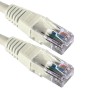 Cat5e Patch Cables Enhanced RJ45 UTP PVC Flush Booted White
