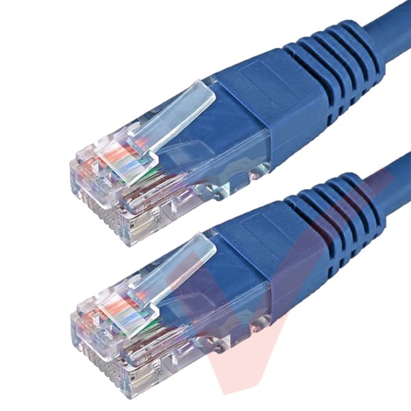 Cat6 Patch Cables RJ45 UTP High Grade PVC Flush Booted Blue