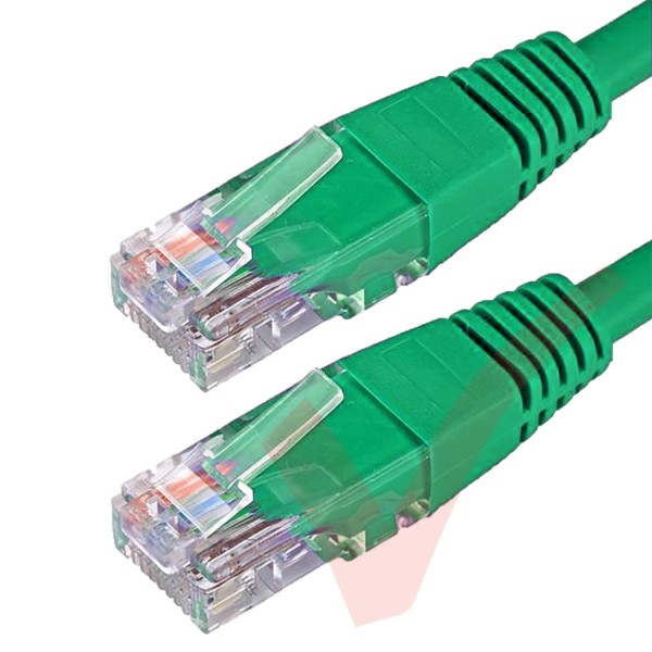 Cat6 Patch Cables RJ45 UTP High Grade PVC Flush Booted Green