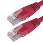 Cat6 Patch Cables RJ45 UTP High Grade PVC Flush Booted Red