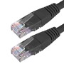 Cat6 Patch Cables RJ45 UTP High Grade PVC Flush Booted Black