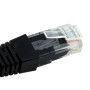 Short Black 15cm Cat6 LSZH Patch Cables for 1U Patching 24Pk