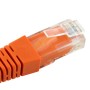 Short Orange 15cm Cat6 LSZH Patch Cables for 1U Patching 24Pk