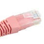 Short Pink 15cm Cat6 LSZH Patch Cables for 1U Patching 24Pk