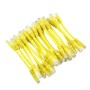 24 Pack of 20cm (8-inch) in Yellow - Cat6 High Grade 250MHz 24AWG LSZH Patch Lead for 2U Patching