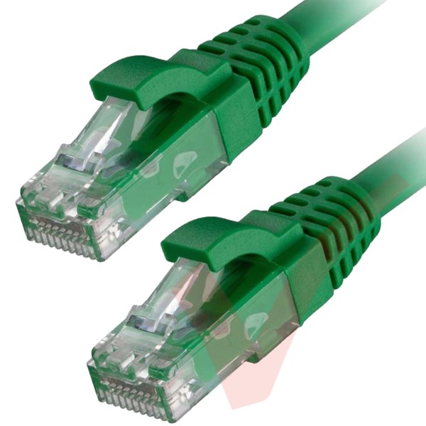 Cat6 Patch Cables RJ45 UTP Premium LSZH Snagless Booted Green