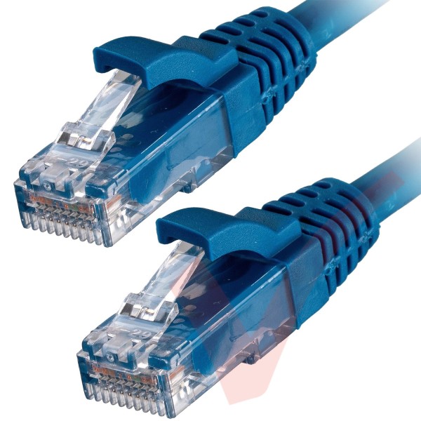 Cat6 Patch Cables RJ45 UTP Premium LSZH Snagless Booted Blue