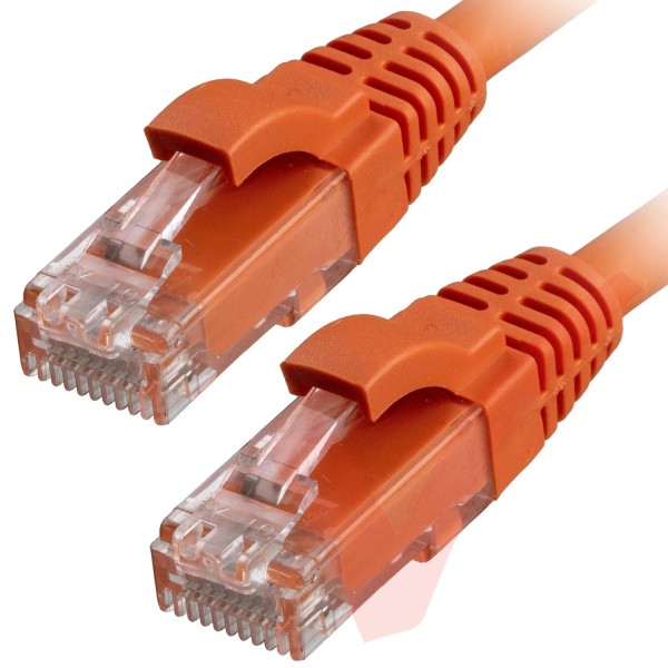 Cat6 Patch Cables RJ45 UTP Premium LSZH Snagless Booted Orange