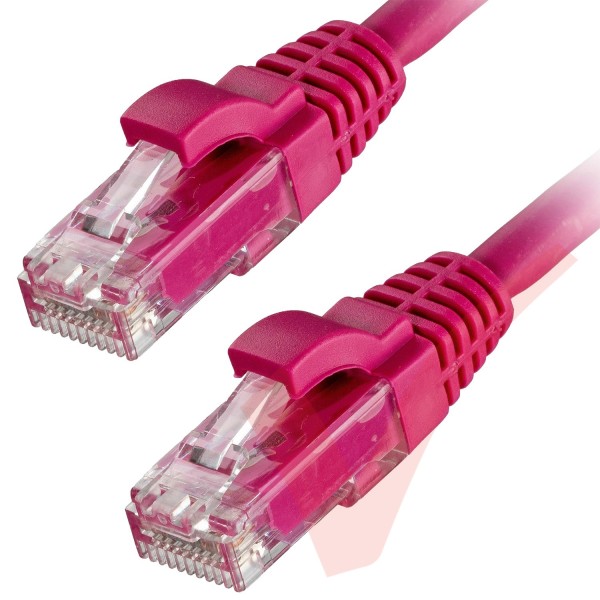 Cat6 Patch Cables RJ45 UTP Premium LSZH Snagless Booted Pink