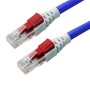 Blue - Lockable Cat6 UTP 24AWG LS0H RJ45 Security Patch Cord with Key