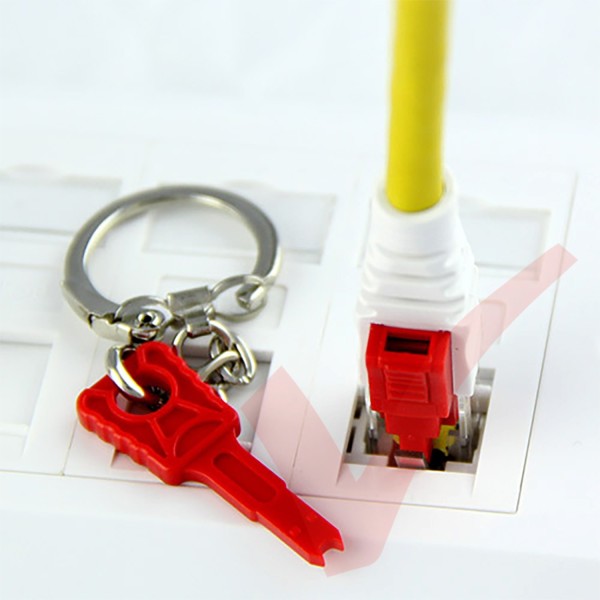Cat6 RJ45 Lockable UTP LSZH Patch Cables Yellow