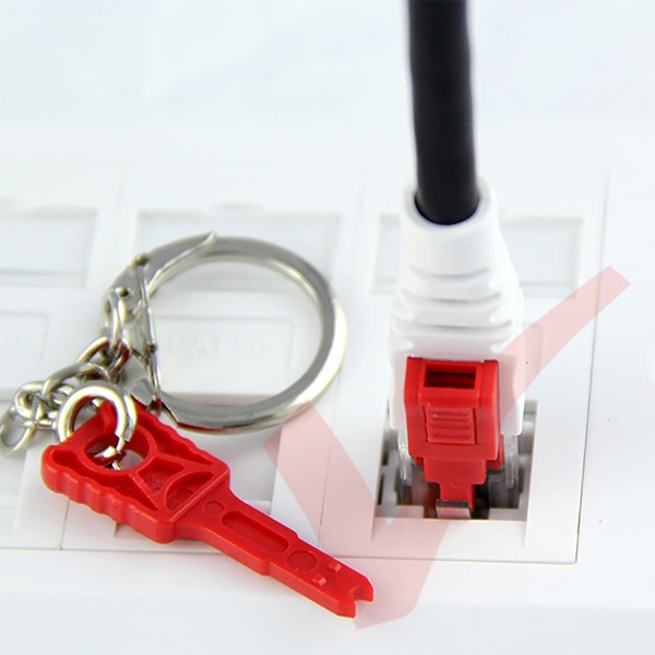 Cat6 RJ45 Lockable UTP LSZH Patch Cables Black