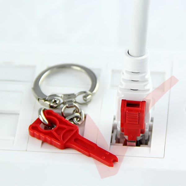 Cat6 RJ45 Lockable UTP LSZH Patch Cables White 