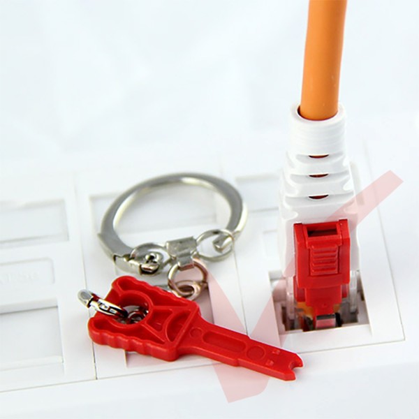 Cat6 RJ45 Lockable UTP LSZH Patch Cables Orange