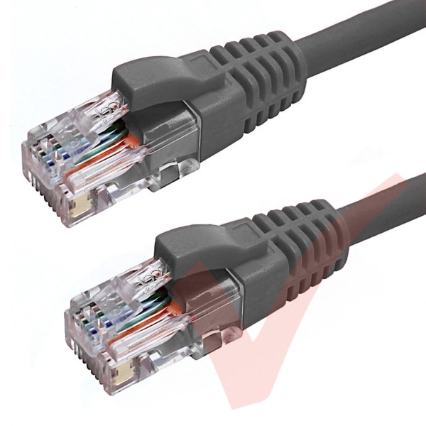 Excel Cat6 Patch Cables RJ45 UTP LSZH Snagless Booted Grey