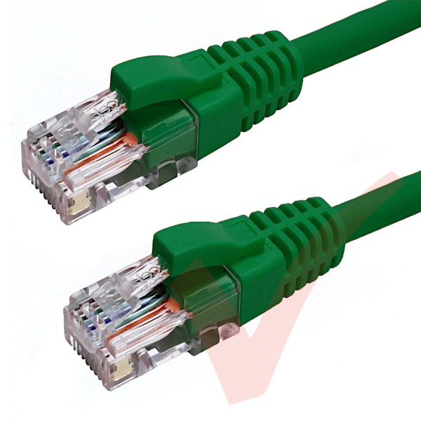Excel Cat6 Patch Cables RJ45 UTP LSZH Snagless Booted Green