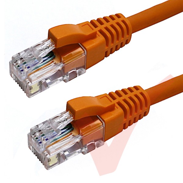 Excel Cat6 Patch Cables RJ45 UTP LSZH Snagless Booted Orange