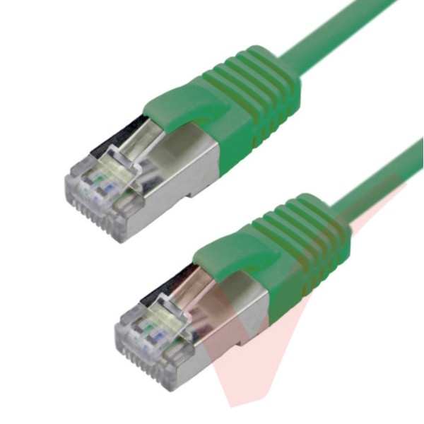 Cat6a Slim U/FTP Small Diameter Snagless Booted Patch Cables Green