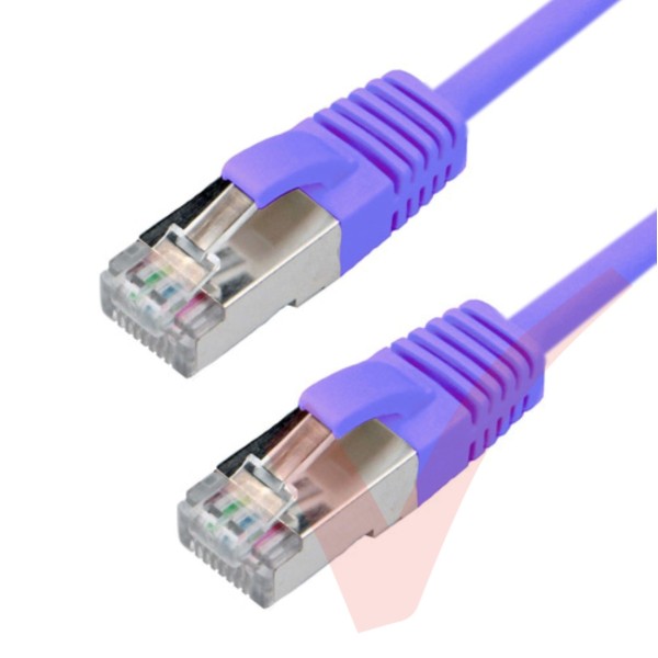 Cat6a Slim U/FTP Small Diameter Snagless Booted Patch Cables Blue