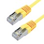 Cat6a Slim U/FTP Small Diameter Snagless Booted Patch Cables Yellow