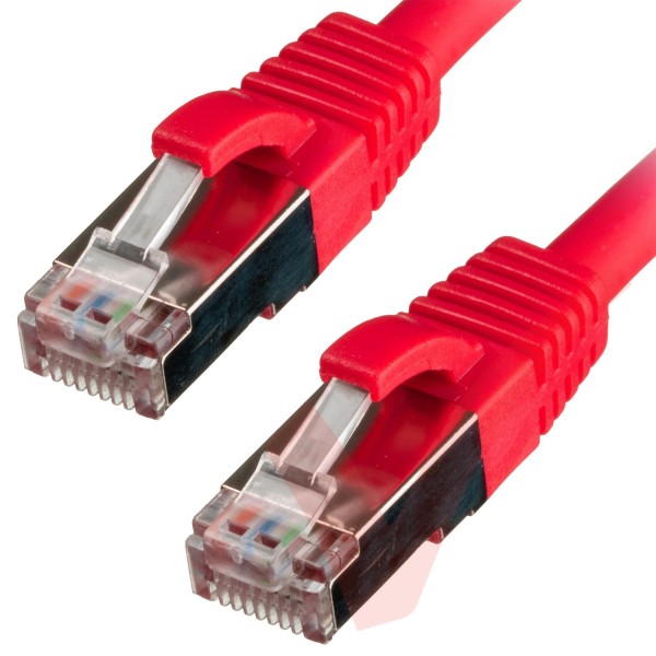 Cat6a Patch Cables RJ45 S/FTP (10G) Premium LSZH Snagless Booted Red