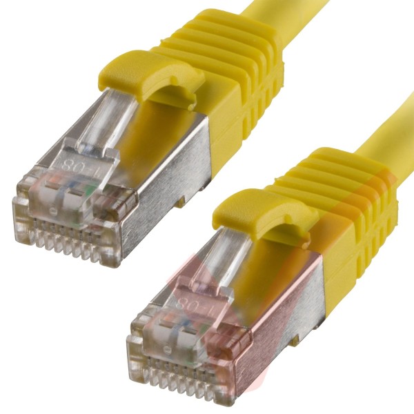 Cat6a Patch Cables RJ45 S/FTP (10G) Premium LSZH Snagless Booted Yellow