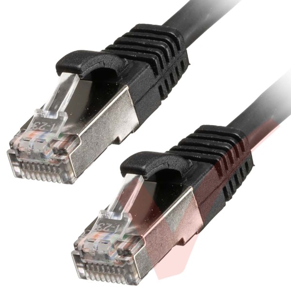 Cat6a Patch Cables RJ45 S/FTP (10G) Premium LSZH Snagless Booted Black
