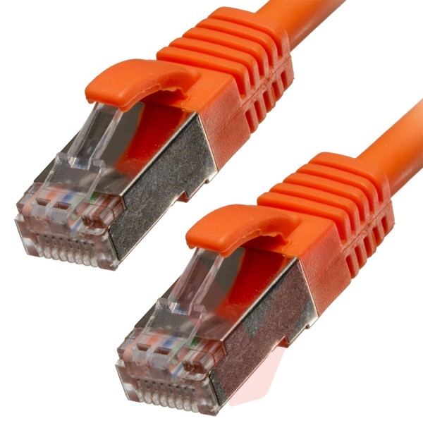 Cat6a Patch Cables RJ45 S/FTP (10G) Premium LSZH Snagless Booted Orange