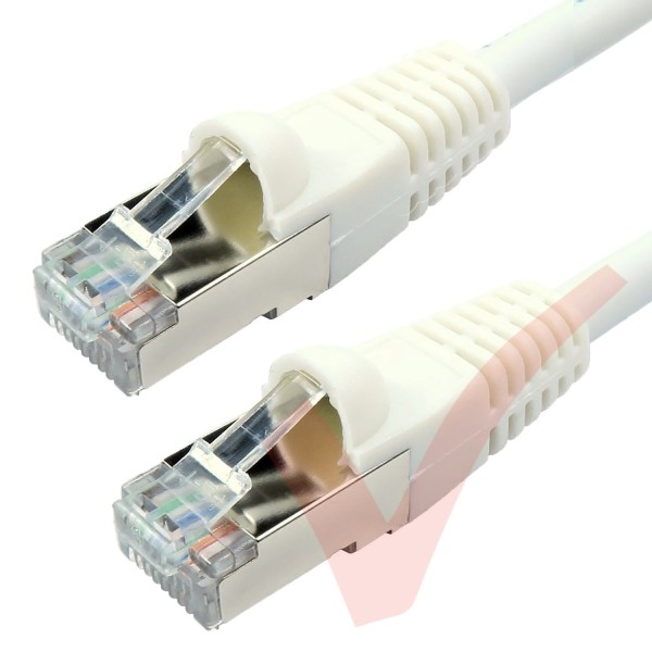 Cat6a Patch Cables RJ45 S/FTP (10G) Premium LSZH Bubble Booted White