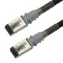 Black - Patchsee Cross Over FTP LSZH Cat6a RJ45 Lead