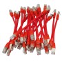 20cm Cat6a S/FTP LSZH Snagless Boot Patch Cables 24 Pack Red