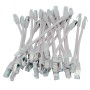 20cm Cat6a S/FTP LSZH Snagless Boot Patch Cables 24 Pack White