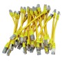 20cm Cat6a S/FTP LSZH Snagless Boot Patch Cables 24 Pack Yellow
