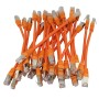 20cm Cat6a S/FTP LSZH Snagless Boot Patch Cables 24 Pack Orange