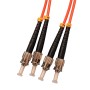 ST to ST Fibre Patch Cables OM2 Multimode Duplex Orange
