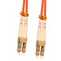 LC to LC Fibre Patch Cables OM3 Multimode Duplex Orange