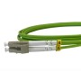 LC to LC Fibre Patch Cables OM5 Multimode Duplex Lime Green