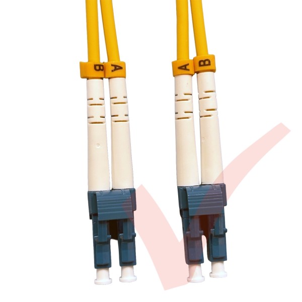 LC to LC Fibre Patch Cables OS2 Singlemode Yellow