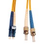 LC to ST Fibre Patch Cables OS2 Singlemode Yellow