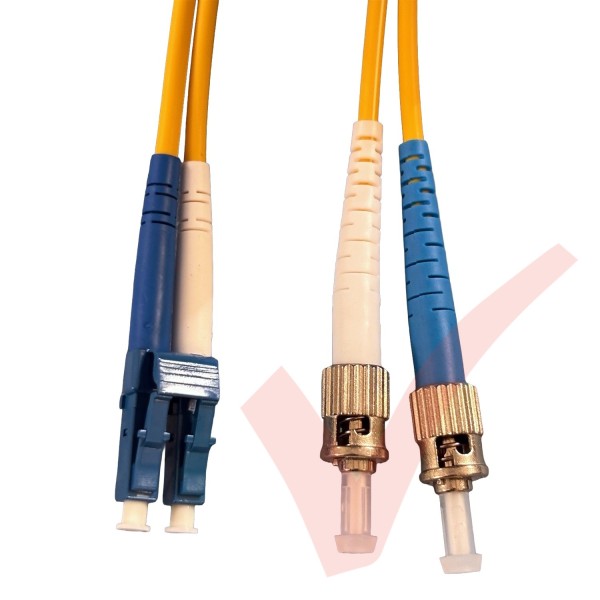 LC to ST Fibre Patch Cables OS2 Singlemode Yellow