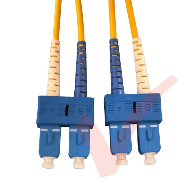 SC to SC Fibre Patch Cables OS2 Singlemode Yellow