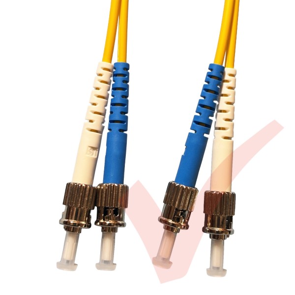 ST to ST Fibre Patch Cables OS2 Singlemode Yellow