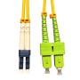 LC to SC/APC Fibre Patch Cables OS2 Singlemode Yellow