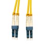 *SHORT BOOT* LC to LC Fibre Patch Cables OS2 Singlemode Yellow
