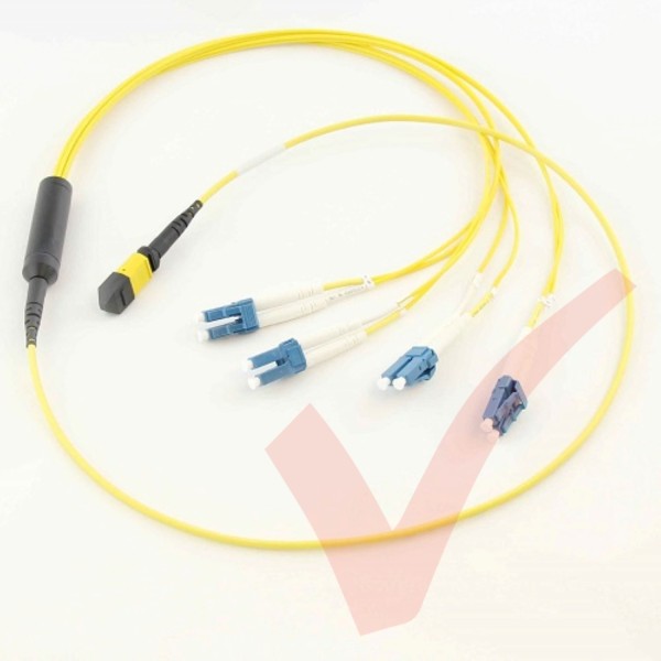 OS2 MPO/MTP to 4x LC Duplex Breakout Harness (fan out) Assembly
