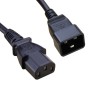 C13 to C20 High Grade H05VV-F 16A Power Cables Black