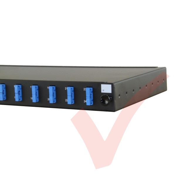 SC 1U 24 Port Fibre Patch Panel Singlemode Duplex - Patchsave Solutions