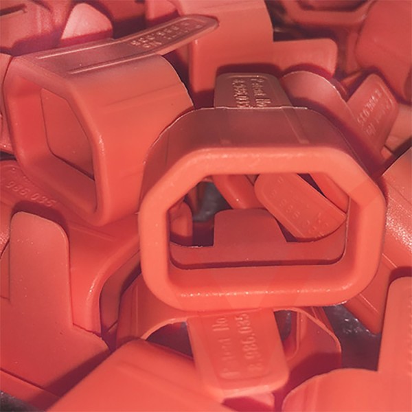 10 Pack - Power Cord Secure Tension Sleeve for IEC C14 in Red