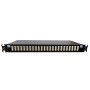1U LC Duplex Sliding Patch Panel Loaded With 48 LC Duplex Multimode Adaptors